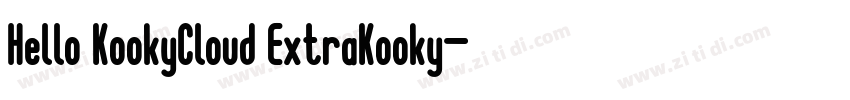 Hello KookyCloud ExtraKooky字体转换